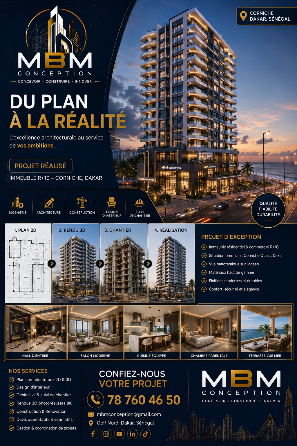 Immeuble R+10 — Corniche, Dakar